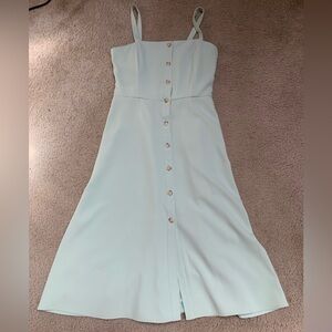 Mint green midi dress